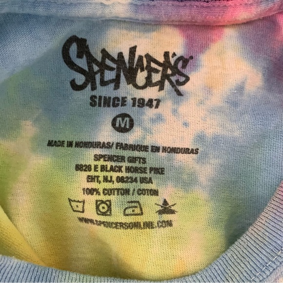 Spencer’s Tie Dye Alien Chill Out T-Shirt - Picture 3 of 4
